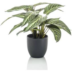 Emerald Calathea Zebrina Green Artificial Plant