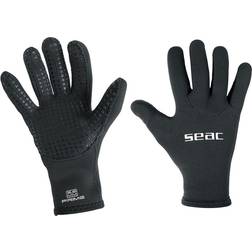 Seac Unisex-Adult Prime Gloves mm Neopren-Tauchhandschuhe, nylongefüttert, rutschfeste Handfläche, schwarz