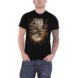 ROCK OFF Johnny Cash Unisex T-Shirt: Guitar Song Titles Small Johnny Cash Clothing