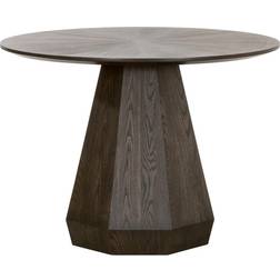 KATHY KUO HOME Courtney Rustic Lodge Brown Dining Table 42x42"