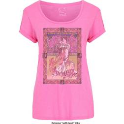 Janis Joplin Ladies Pink Janis Joplin T-shirt