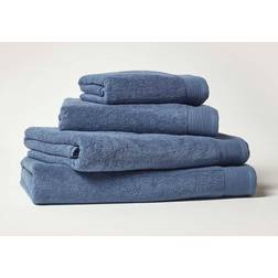 Homescapes Combed Egyptian 700 Bath Towel Blue