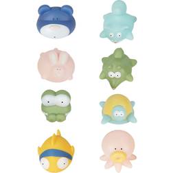 Badabulle Squirty Bath Toys Set of 8-Multi