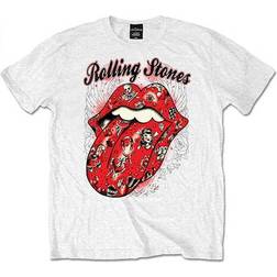 Rolling Stones Tattoo Flash Tongue T Shirt White