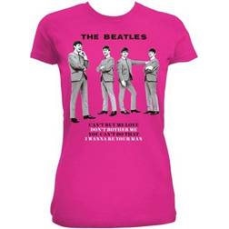 The beatles you cant do that official womens dark pink skinny fit t shirt