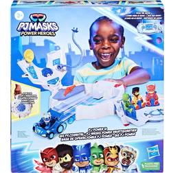 PJ Masks Power Heroes Power Hauptquartier, Spielset mit Auto und Figur, Spielzeug für Junge