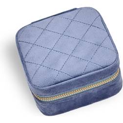 Gillian Jones Jewelry Box - Blue Velour