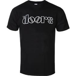 ROCK OFF The Doors Classic Band Logo T Shirt Black