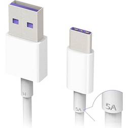 Huawei 40W 3.1 USB A - USB C M-M White 1m