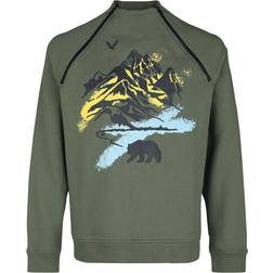 RED by EMP Sweatshirt Mit Seitlichen Reißverschlüssen - Dunkelgrün