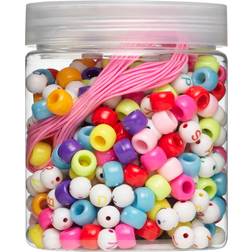 Panduro Hobby Runde bogstavperler farvemix