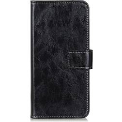 MAULUND Samsung Galaxy S21 Ultra Minimalistisk Flip Cover m. Kortholder Sort