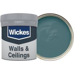 Wickes Vinyl Matt Emulsion Tester Pot Prussian No.841 Wall Paint, Ceiling Paint Green