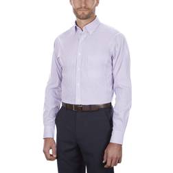 Van Heusen Men's Dress Shirt Regular Fit Pinpoint Stripe - Wild Orchid