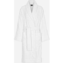 Dolce & Gabbana Casa Dg Logo Jacquard Bathrobe White