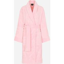 Dolce & Gabbana Casa Terry Cotton Dg Logo Robe Monochrome