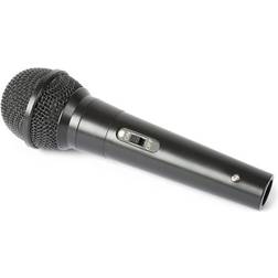 Fenton DM100 svart dynamisk mikrofon för DJ:s och karaoke, Mikrofon med kabel