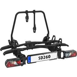 Eufab Fahrradträger 2 fahrräder flügeltüren kupplungsträger sd260black