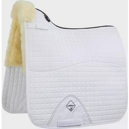 LeMieux Merino+ Dressage Square Half Lined - White/Natural
