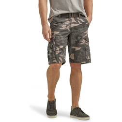 Lee Men's Big Tall Dungarees Belted Wyoming cargo shorts, Ash Camo