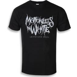 ROCK OFF Motionless in white t shirt graveyard shift band logo mens black