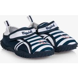 Playshoes Stripe Aqua Upf Blue 26-27