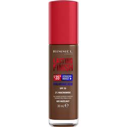 Rimmel Lasting Finish 35Hr Foundation 30ml Various Shades 605 Hazelnut