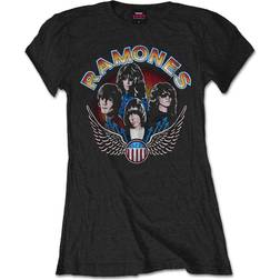Ramones Ladies T-Shirt - Vintage Wings Photo