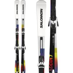 Salomon Addikt Pro Skis Z12 GW F80 - White / Black / Safety Yellow