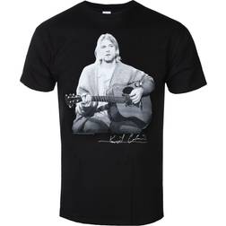 ROCK OFF Kurt cobain t-shirt guitar live men's black