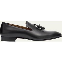 Christian Louboutin Men's Dandelion Tassel Leather Loafers BLACK 11D US