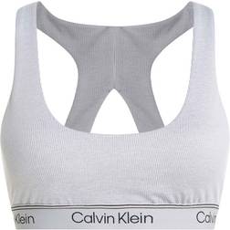 Calvin Klein BH Sport Ribbed Impact Sport Bra Grå polyester Dame