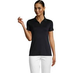 Lands' End Short Sleeve Supima Polo Shirt - Black