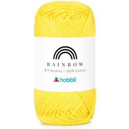 Hobbii Rainbow Cotton 8/4 Yellow 054