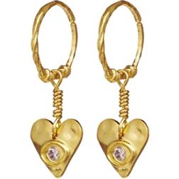 Maanesten Hestia Earrings - Gold/Transparent