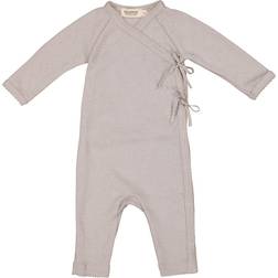 MarMar Copenhagen Rula Wool Pointelle Romper - Soft Dove