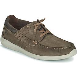 Clarks Gorwin Moc men's Boat Shoes in Brown