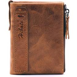 Hibate Men's Card Holder Wallet - Brown