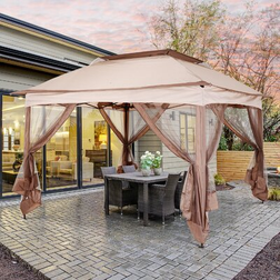 OutSunny 11' 11' Pop Up Gazebo Canopy