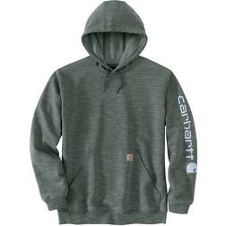 Carhartt Logo, Kapuzenpullover Grau 360