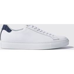 Scarosso Handgjorda Pinstripe Sneakers - Vit