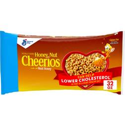 General Mills Honey Nut Heart Healthy Cereal, Resealable 32oz