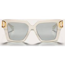 Valentino I SQUARED ACETATE VLOGO FRAME Wo IVORY/SILVER