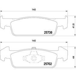 Brembo Bremsbelagsatz, Scheibenbremse Vorderachse P