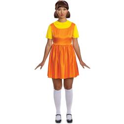 Disguise Squid Game Young-Hee Doll Deluxe Adult Costume 8-10