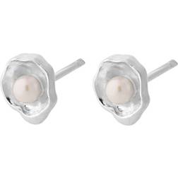 Pernille Corydon Hidden Earsticks - Silver/Pearls