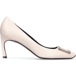 Roger Vivier Belle Trompette leather pumps white