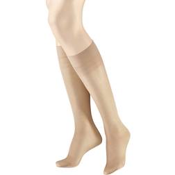 Hudson Damen Glamour Kniestrümpfe, Transparent, Hautfarben Teint 0010 39-42