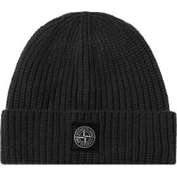 Stone Island Patch Beanie - Black