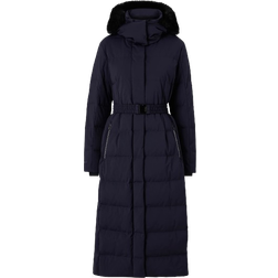 Áhkká Dunkappa Long Down Coat - Dark Navy Blue